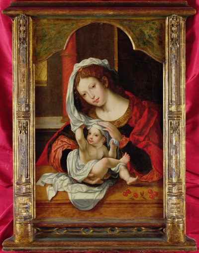 Madonna of the Cherries by Jan Gossaert